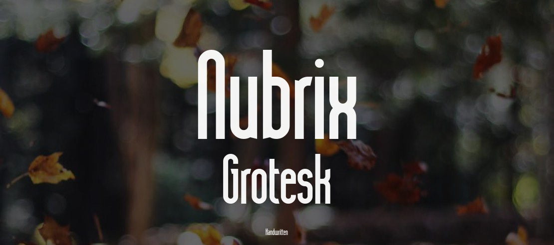 Nubrix Grotesk Font