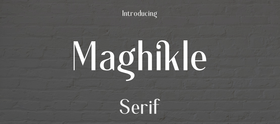 Maghikle Font