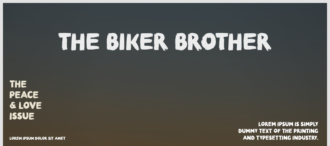 The Biker Brother Font