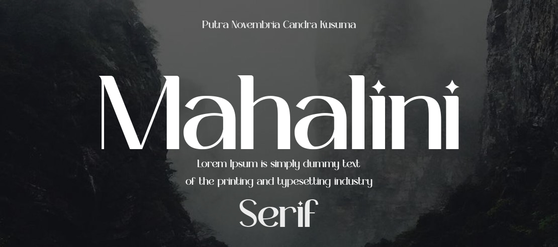 Mahalini Font