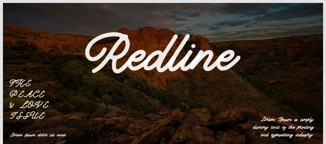 Redline Font