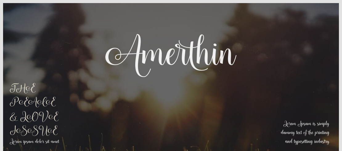 Amerthin Font