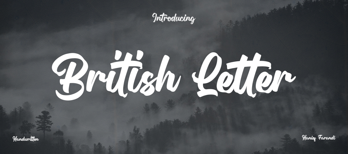 British Letter Font