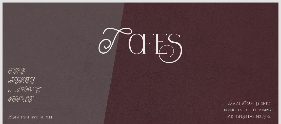 Tofes Font