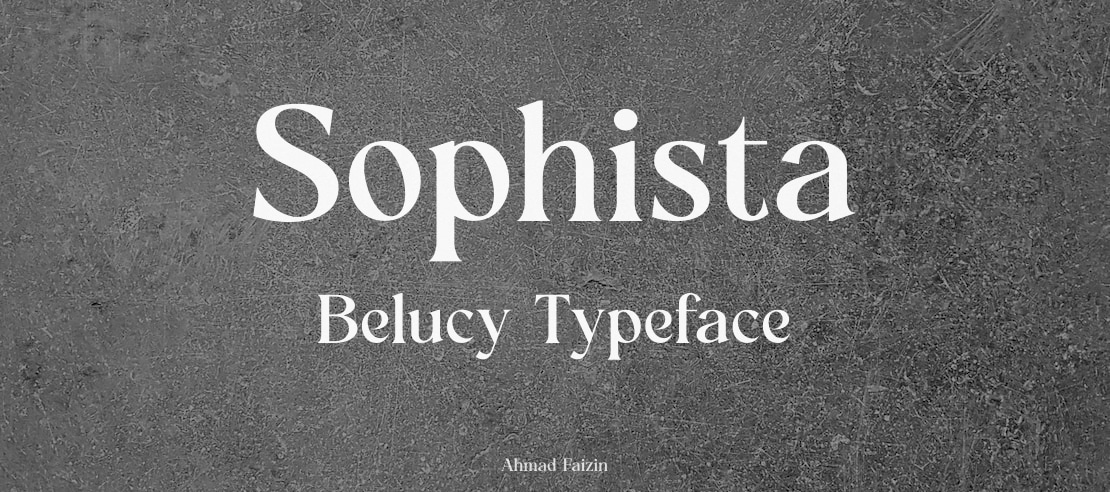 Sophista Belucy Font