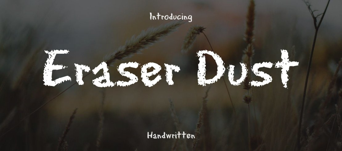 Eraser Dust Font Family