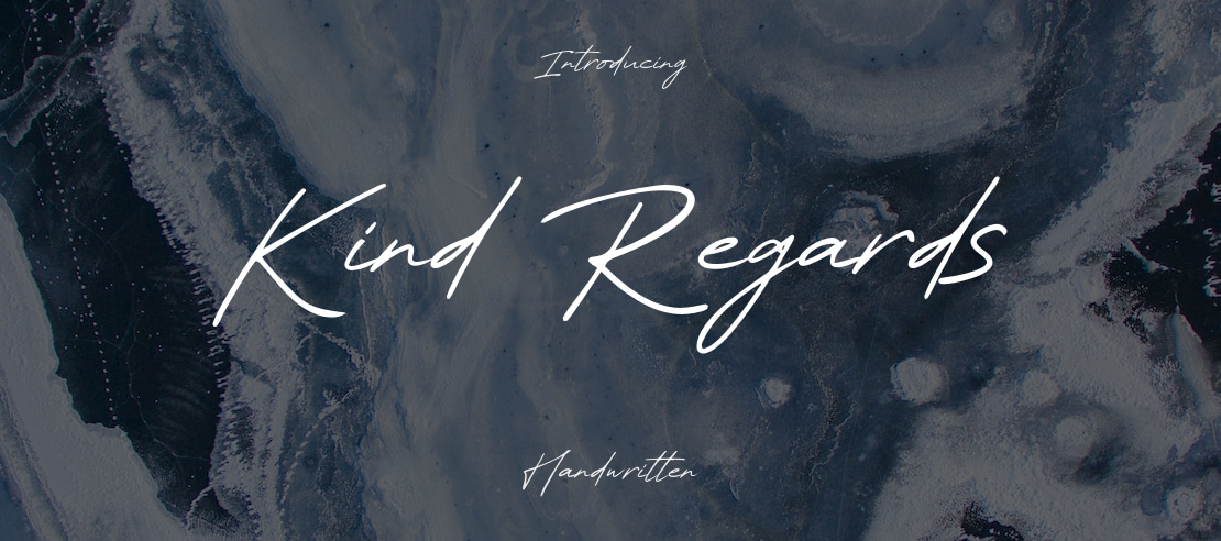 Kind Regards Font