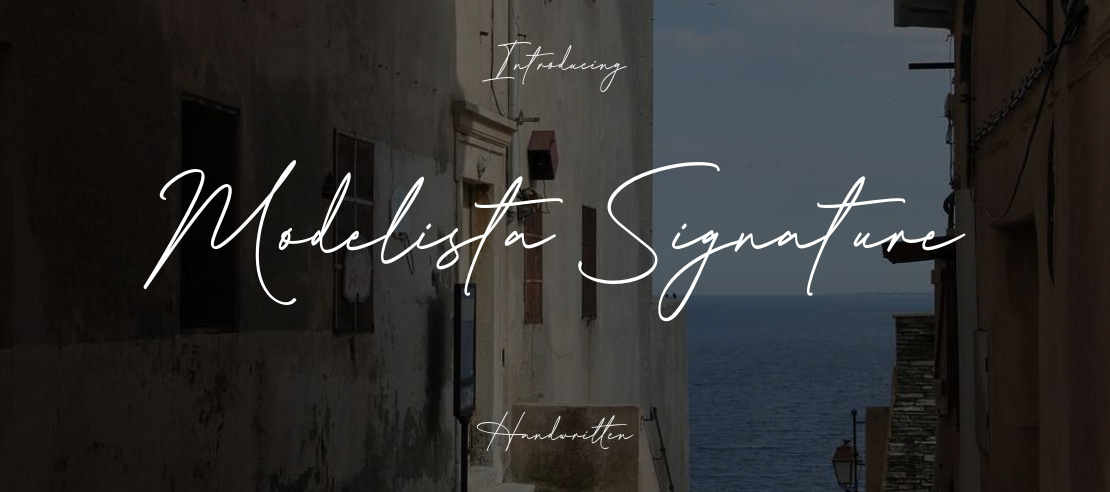 Modelista Signature Font