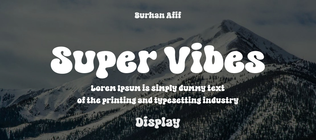 Super Vibes Font