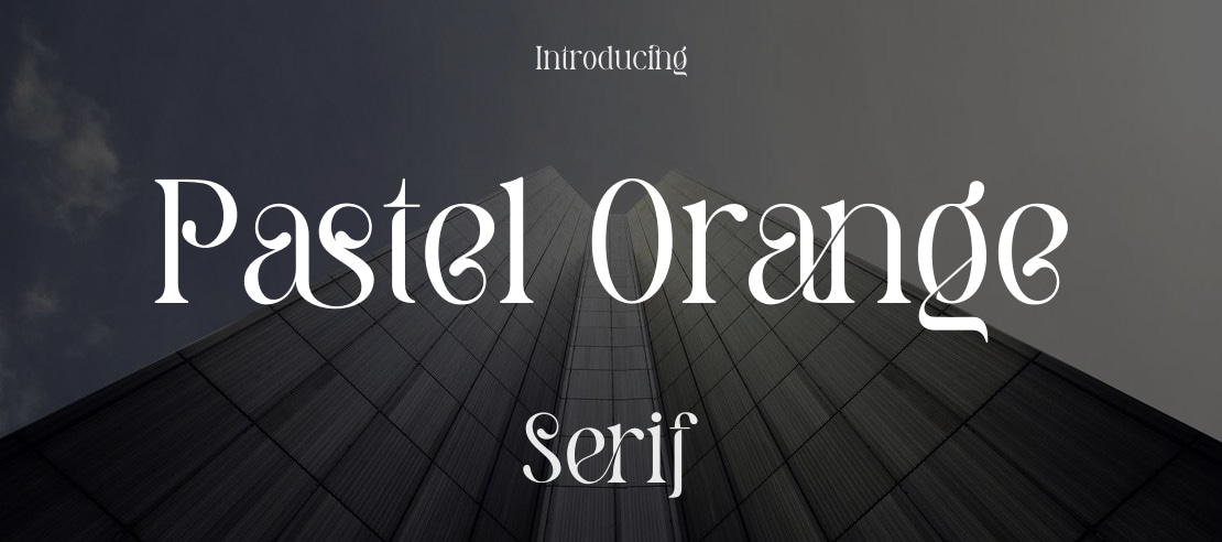 Pastel Orange Font