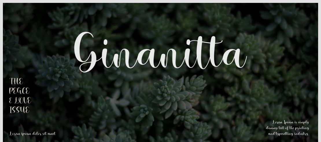 Ginanitta Font