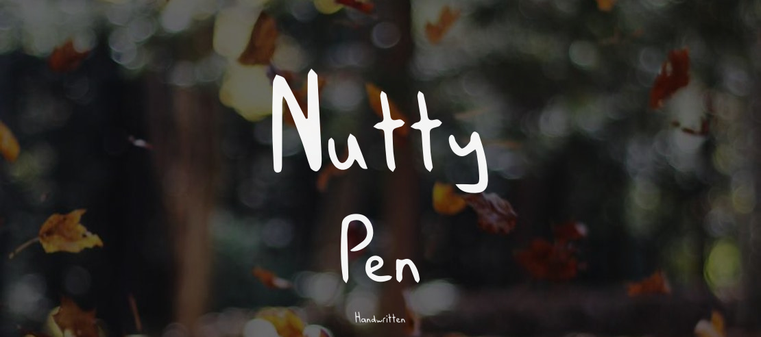 Nutty Pen Font