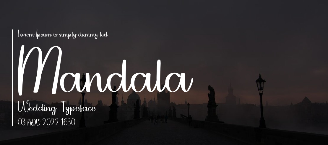 Mandala Wedding Font