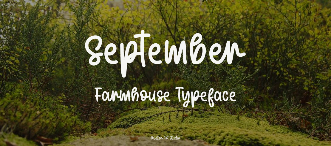 September Farmhouse Font