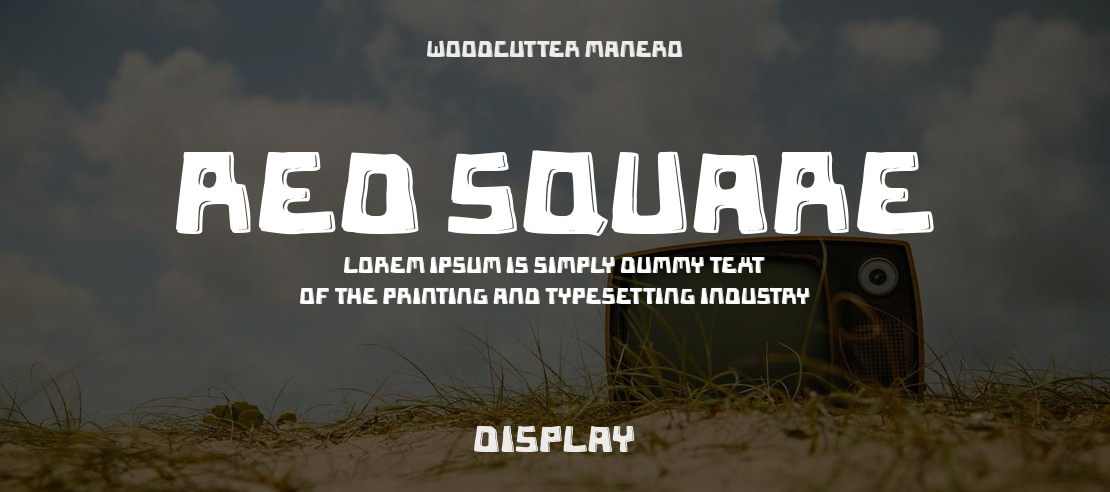 Red Square Font