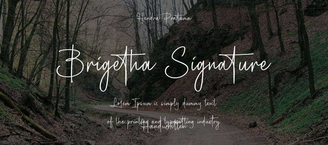 Brigetha Signature Font