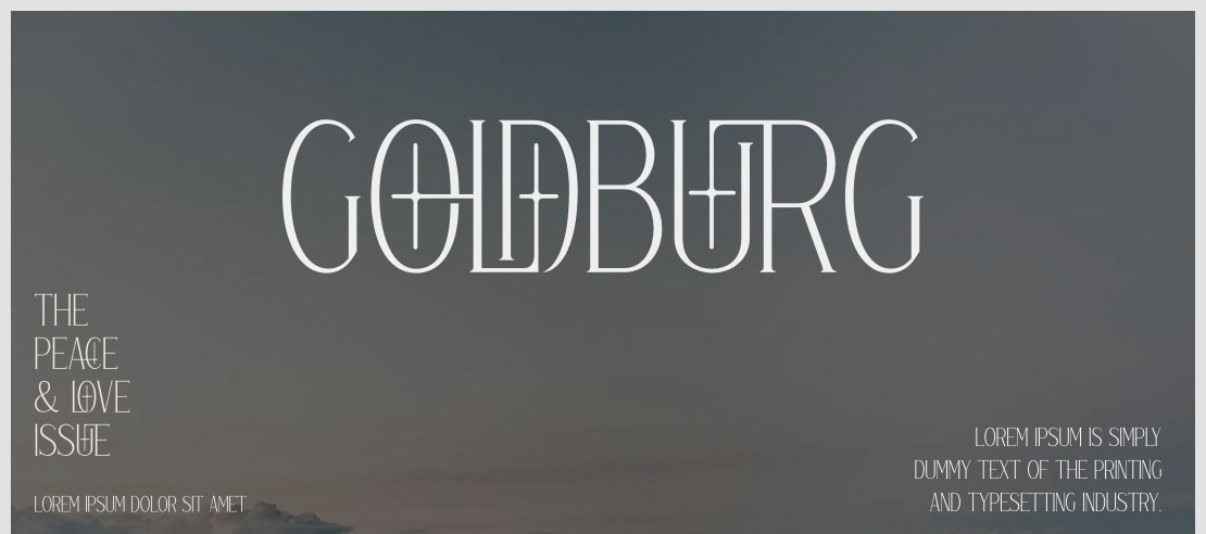 GOLDBURG Font