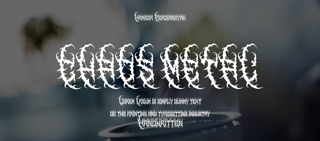 CHAOS METAL Font