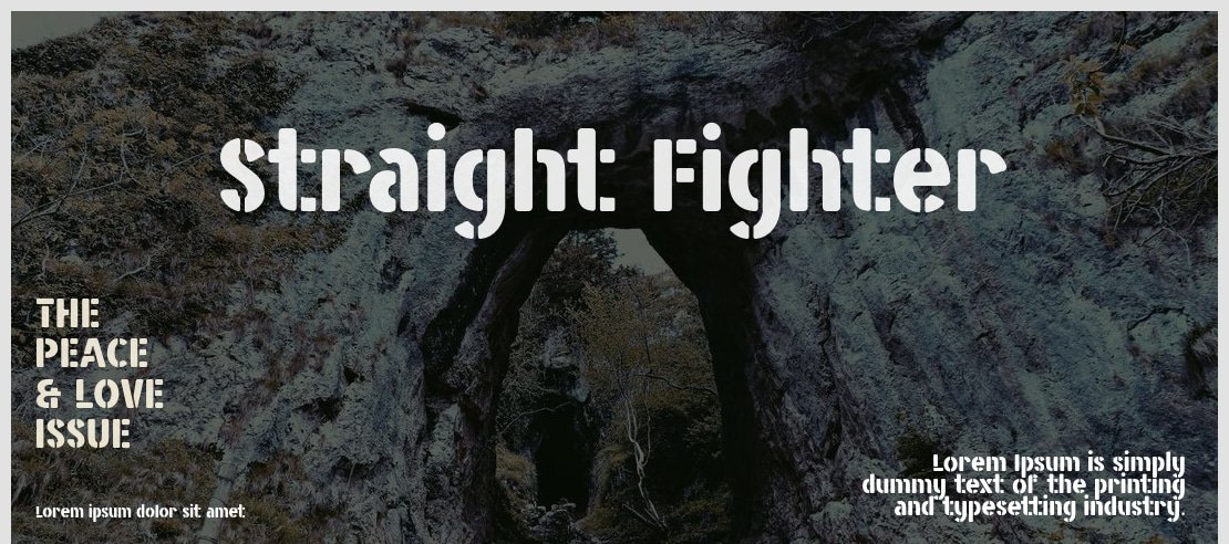 Straight Fighter Font