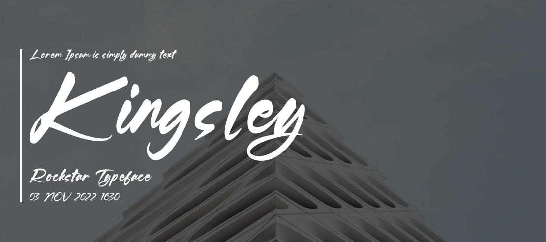 Kingsley Rockstar Font