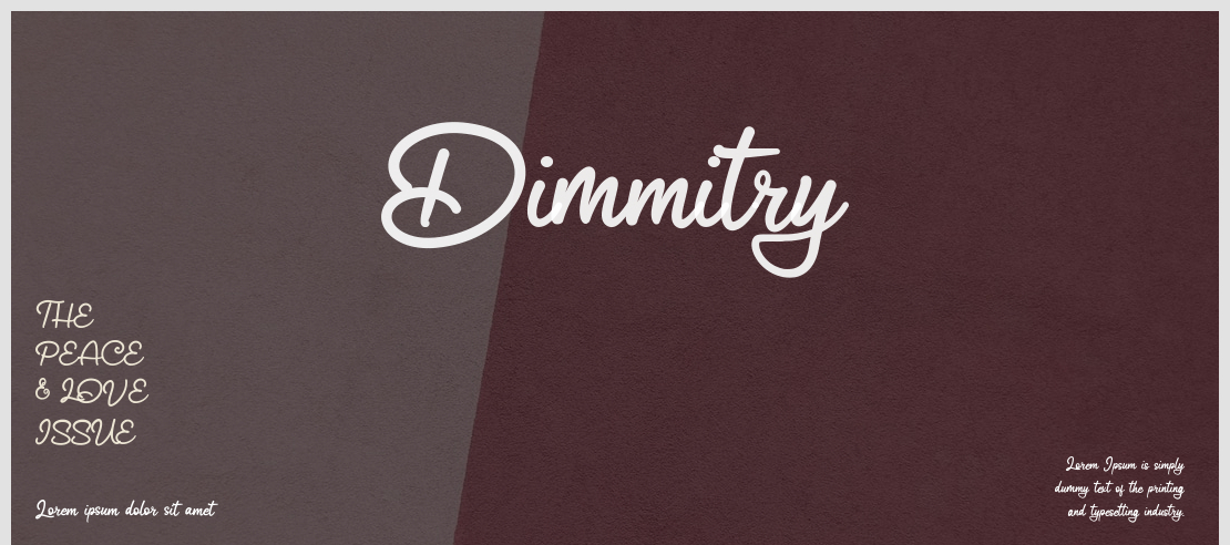 Dimmitry Font
