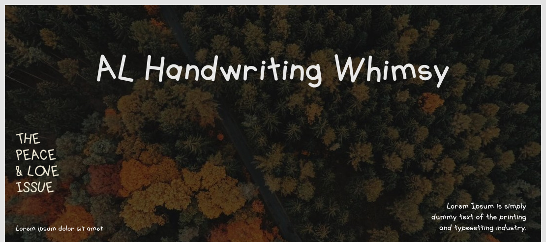 AL Handwriting Whimsy Font