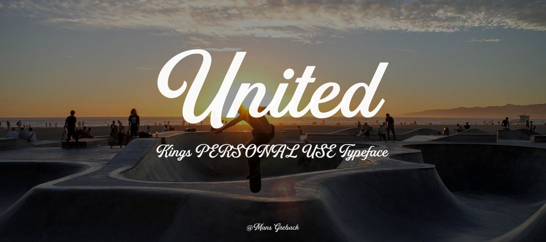 United Kings PERSONAL USE Font