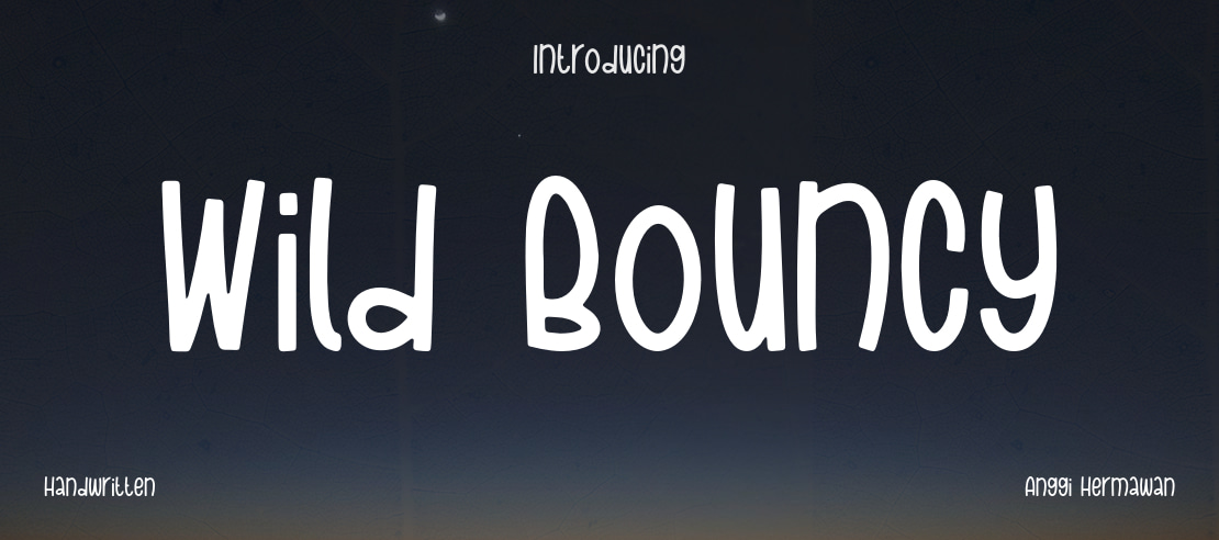 Wild Bouncy Font