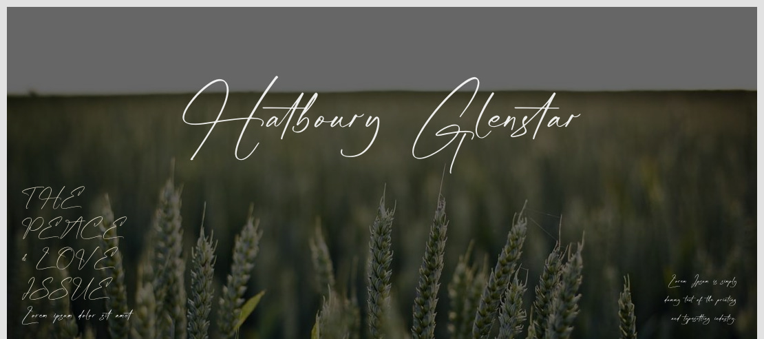 Hatboury Glenstar Font