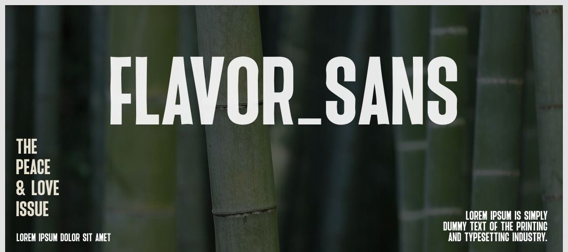 Flavor_sans Font