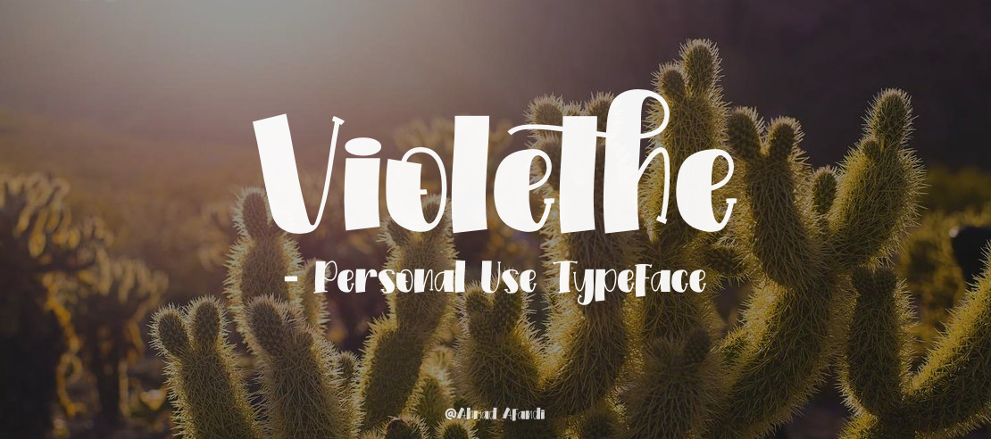 Violethe - Personal Use Font