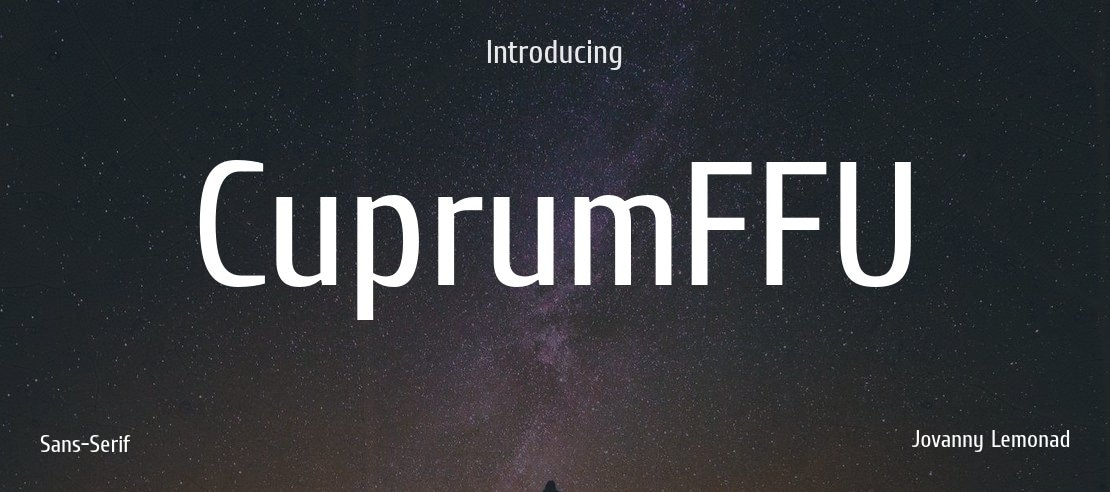 CuprumFFU Font