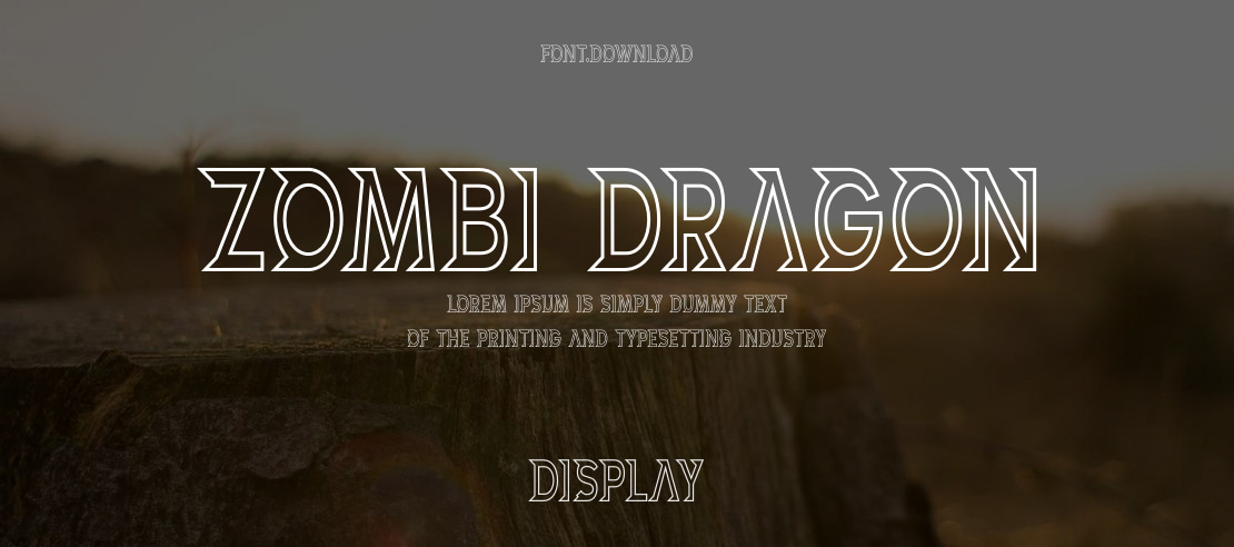 ZOMBI DRAGON Font