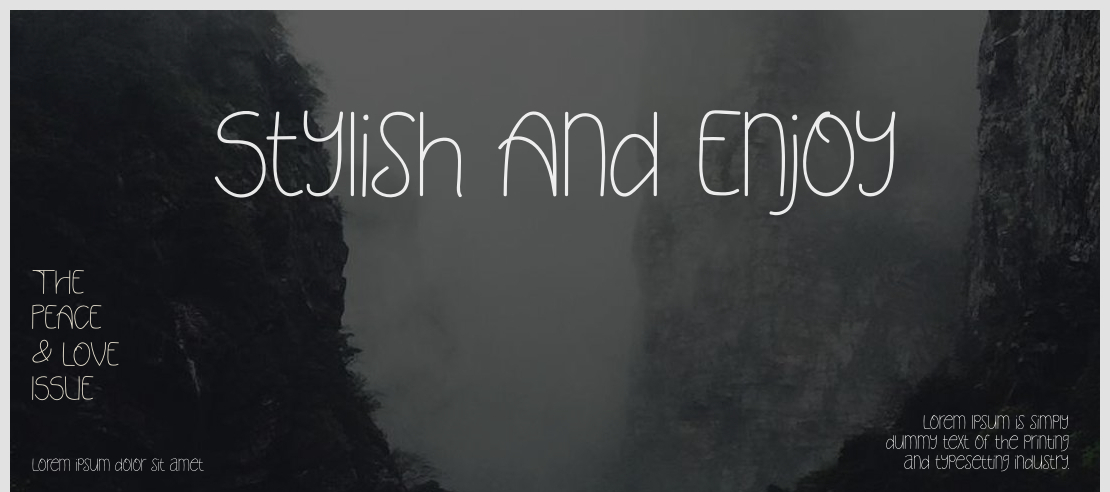 Stylish And Enjoy Font