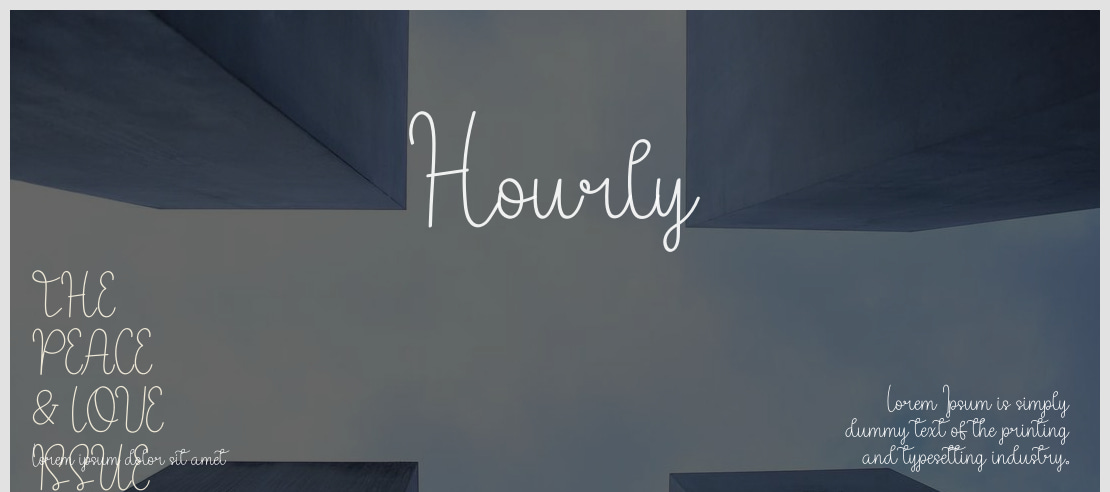 Hourly Font