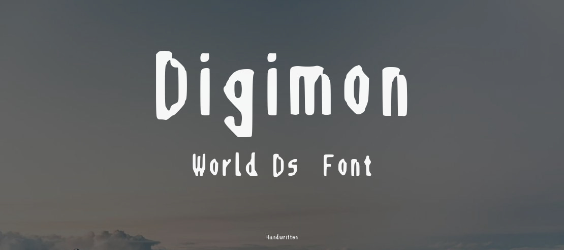 Digimon World Ds  Font