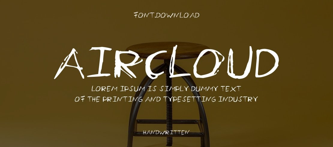 Aircloud Font