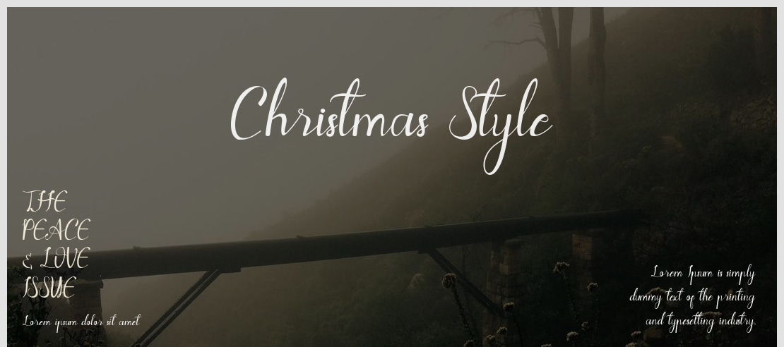 Christmas Style Font