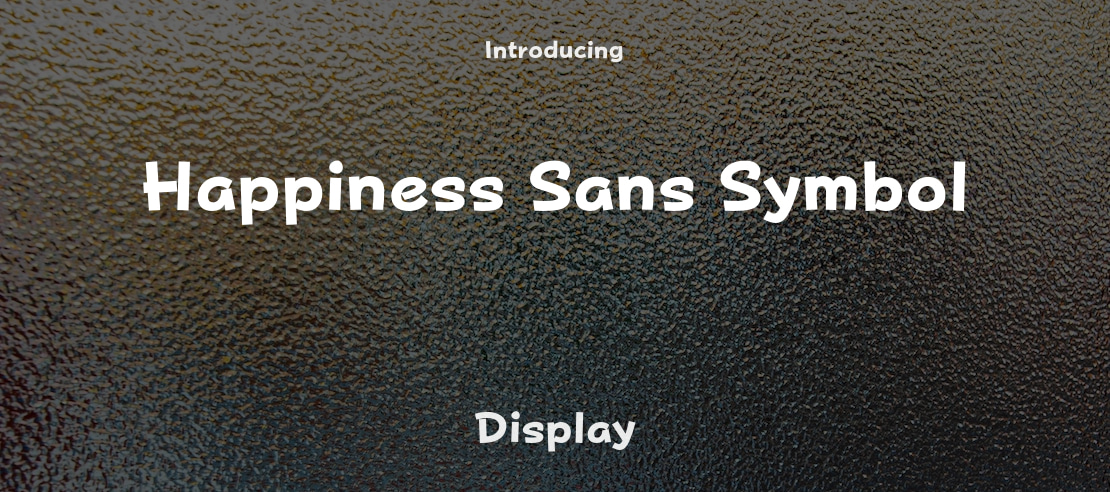 Happiness Sans Symbol Font Family