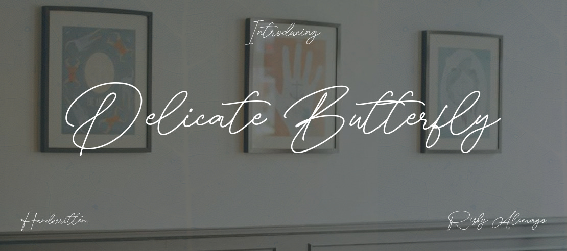 Delicate Butterfly Font