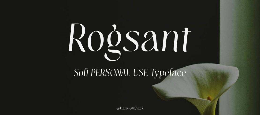 Rogsant Soft PERSONAL USE Font