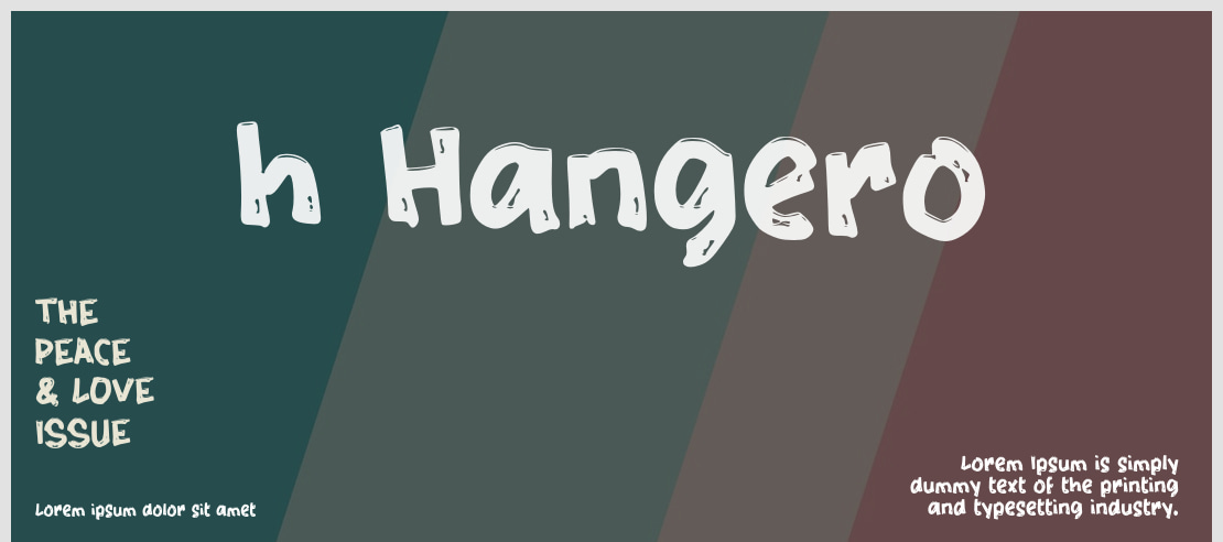 h Hangero Font