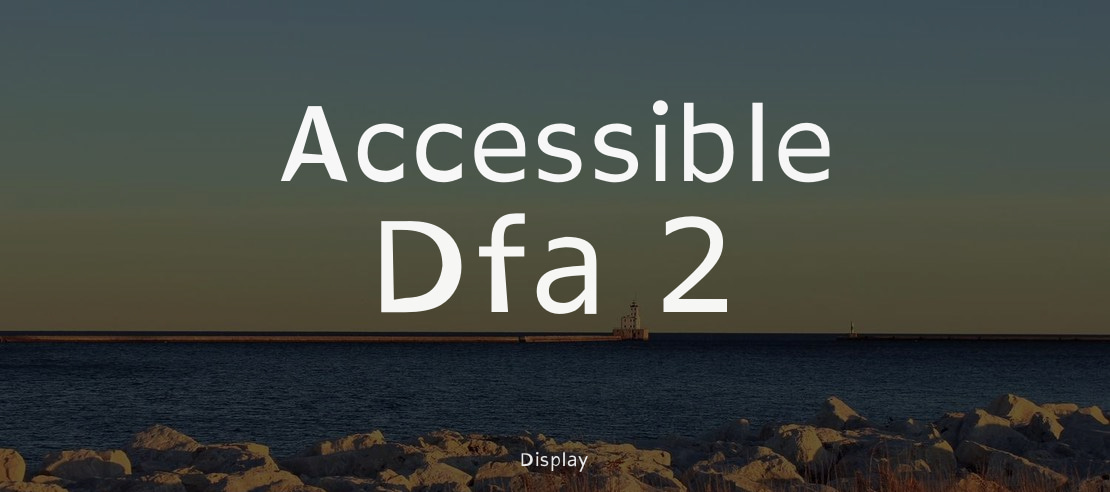 Accessible Dfa 2 Font