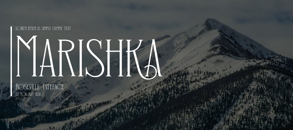 Marishka Roseville Font