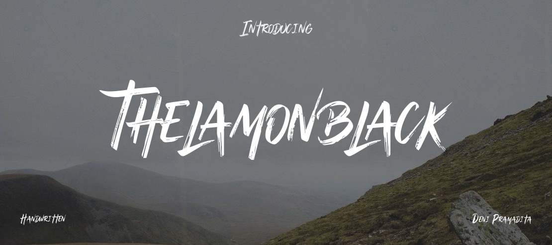 Thelamonblack Font