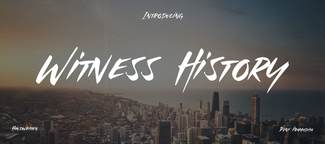 Witness History Font