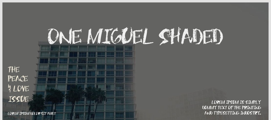 One Miguel Shaded Font