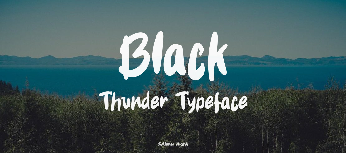 Black Thunder Font