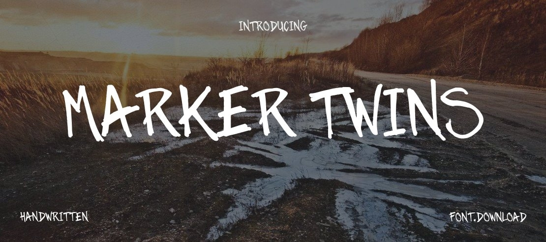 Marker Twins Font