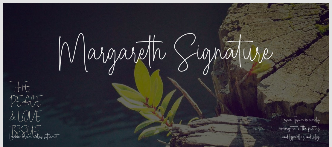 Margareth Signature Font